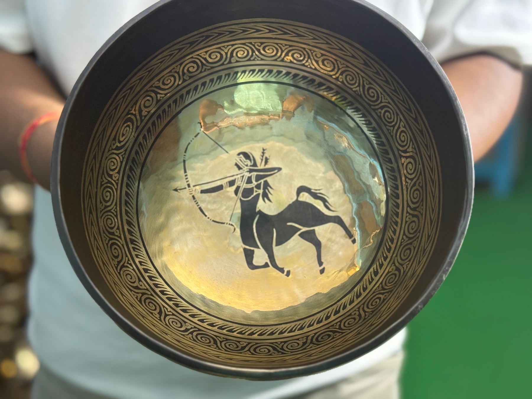 The Sagittarius Singing Bowl - 9 inch Large | Handmade In Nepal