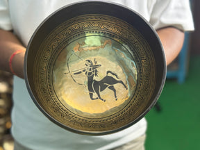 The Sagittarius Singing Bowl - 9 inch Large | Handmade In Nepal