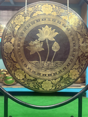 27 Inch Bronze Gong Handmade In Nepal One of One 0017