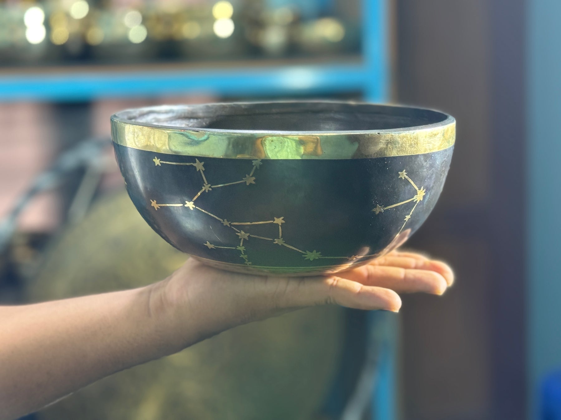 The Sagittarius Singing Bowl - 9 inch Large | Handmade In Nepal