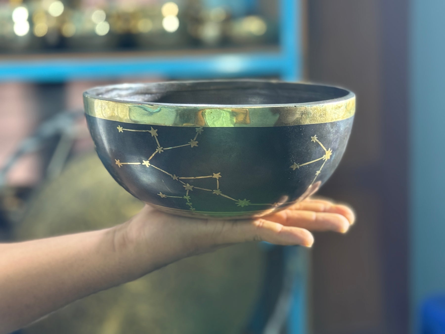 The Sagittarius Singing Bowl - 9 inch Large | Handmade In Nepal