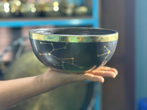 The Sagittarius Singing Bowl - 9 inch Large | Handmade In Nepal