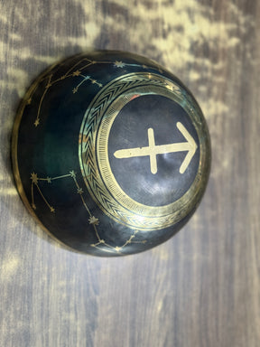 The Sagittarius Singing Bowl - 9 inch Large | Handmade In Nepal