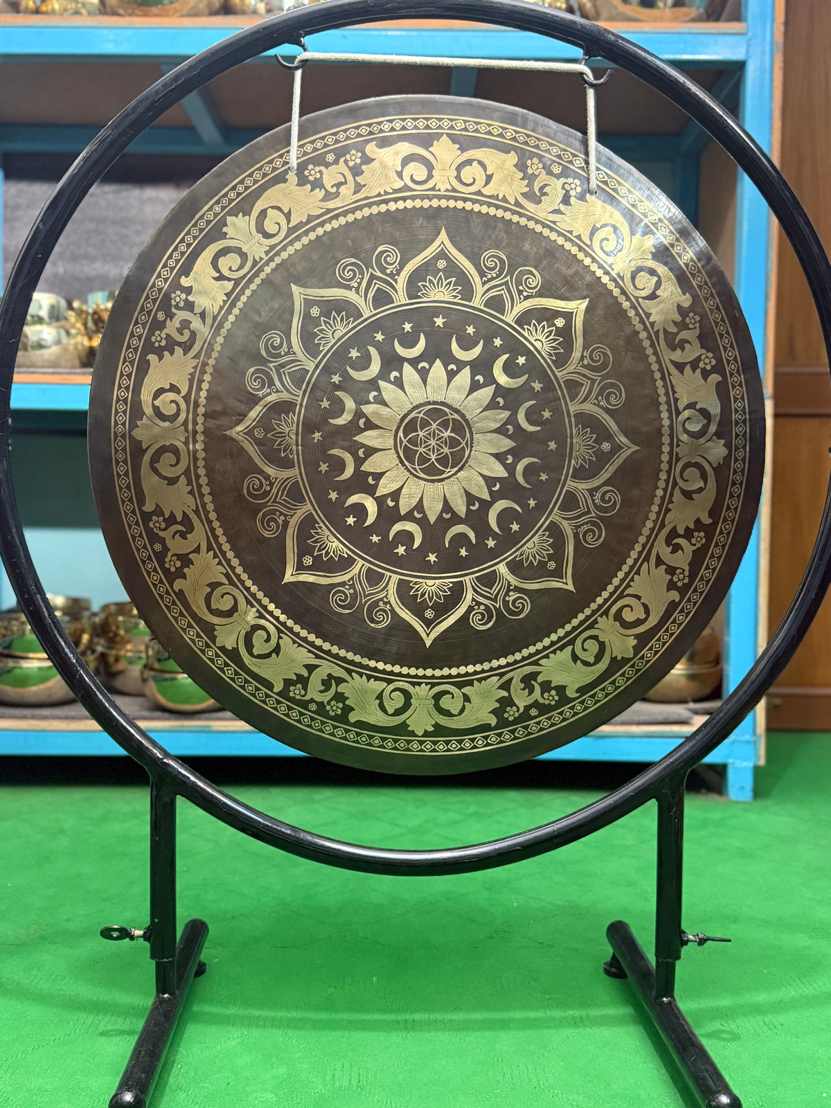 27 Inch Bronze Gong Handmade In Nepal One of One 0018
