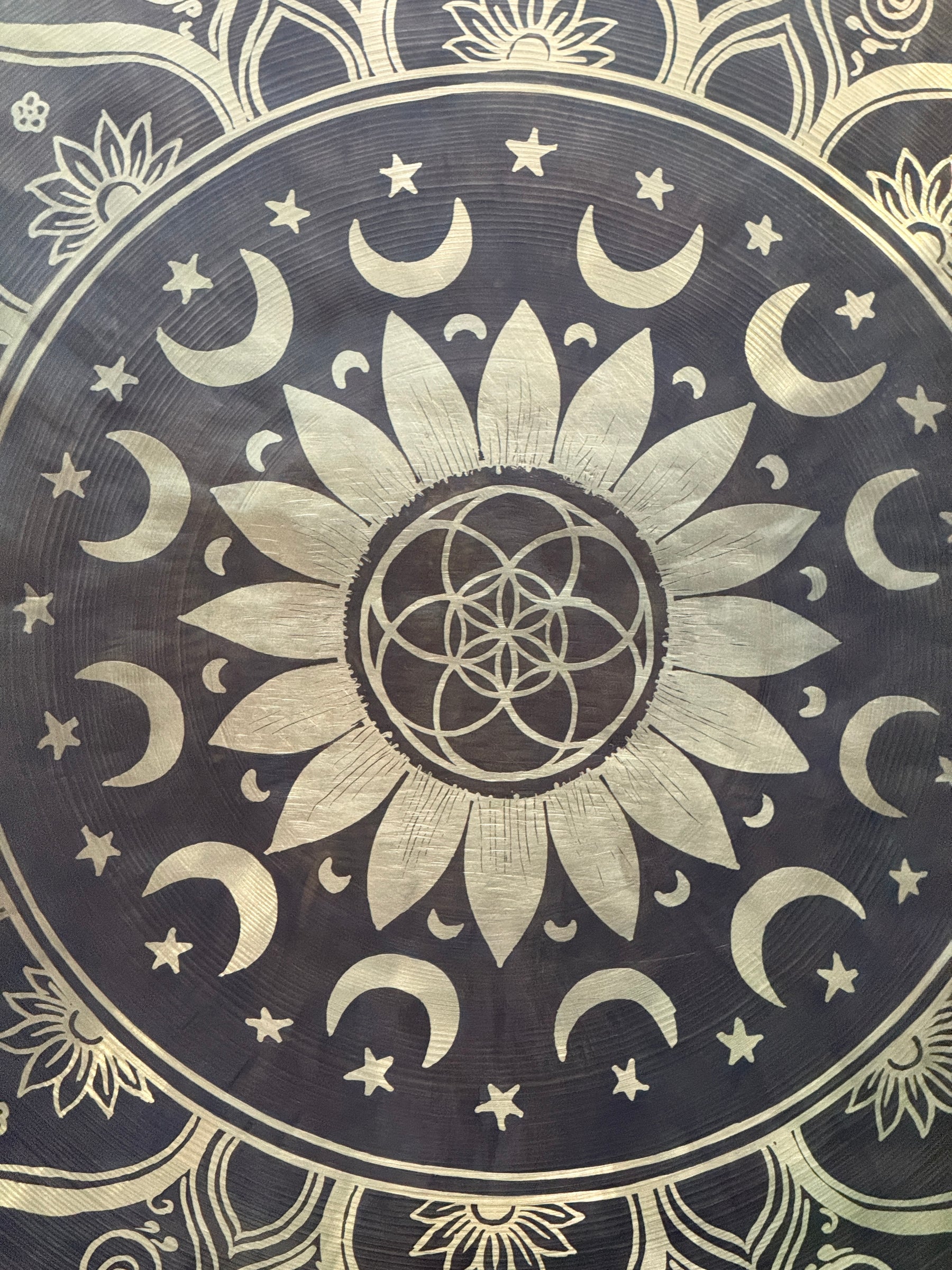 27 Inch Bronze Gong Handmade In Nepal One of One 0018