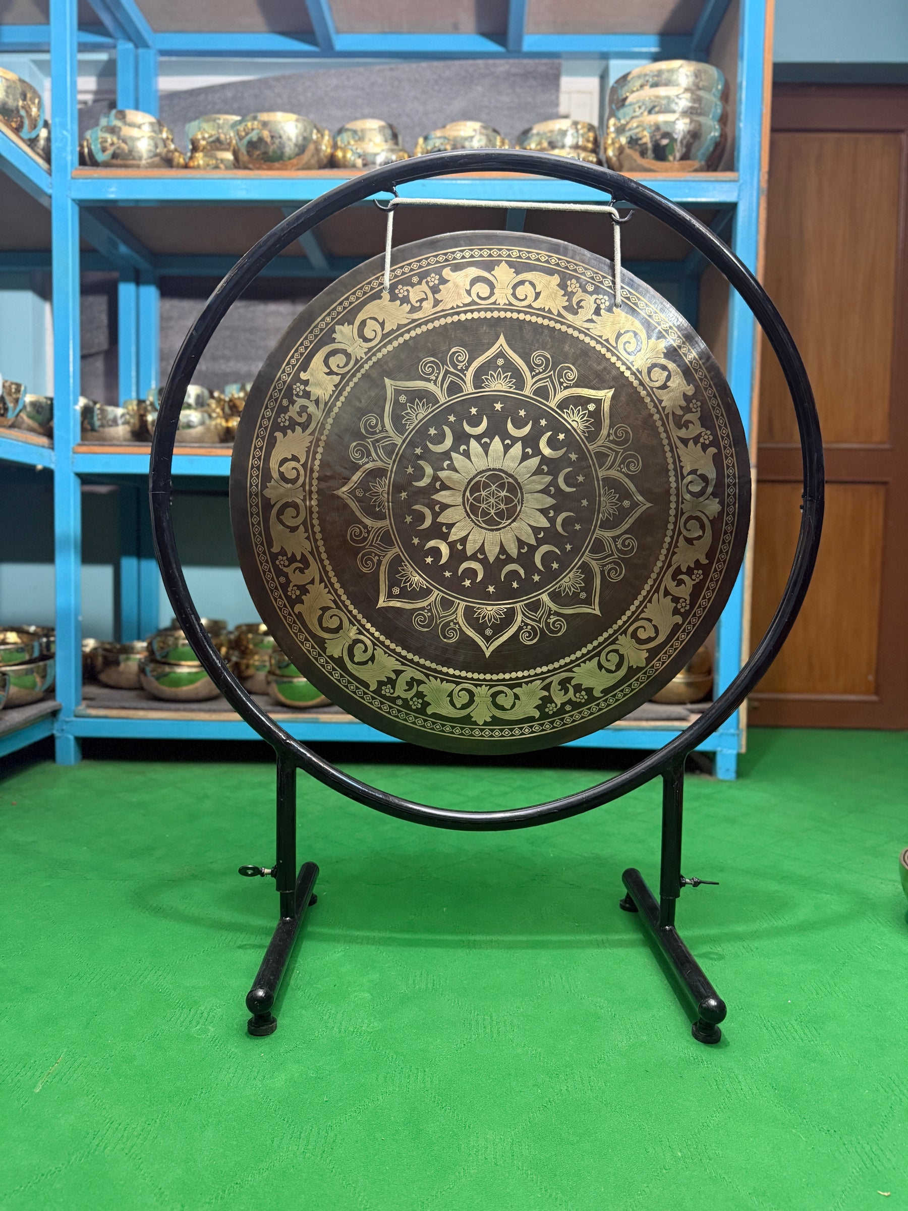 27 Inch Bronze Gong Handmade In Nepal One of One 0018