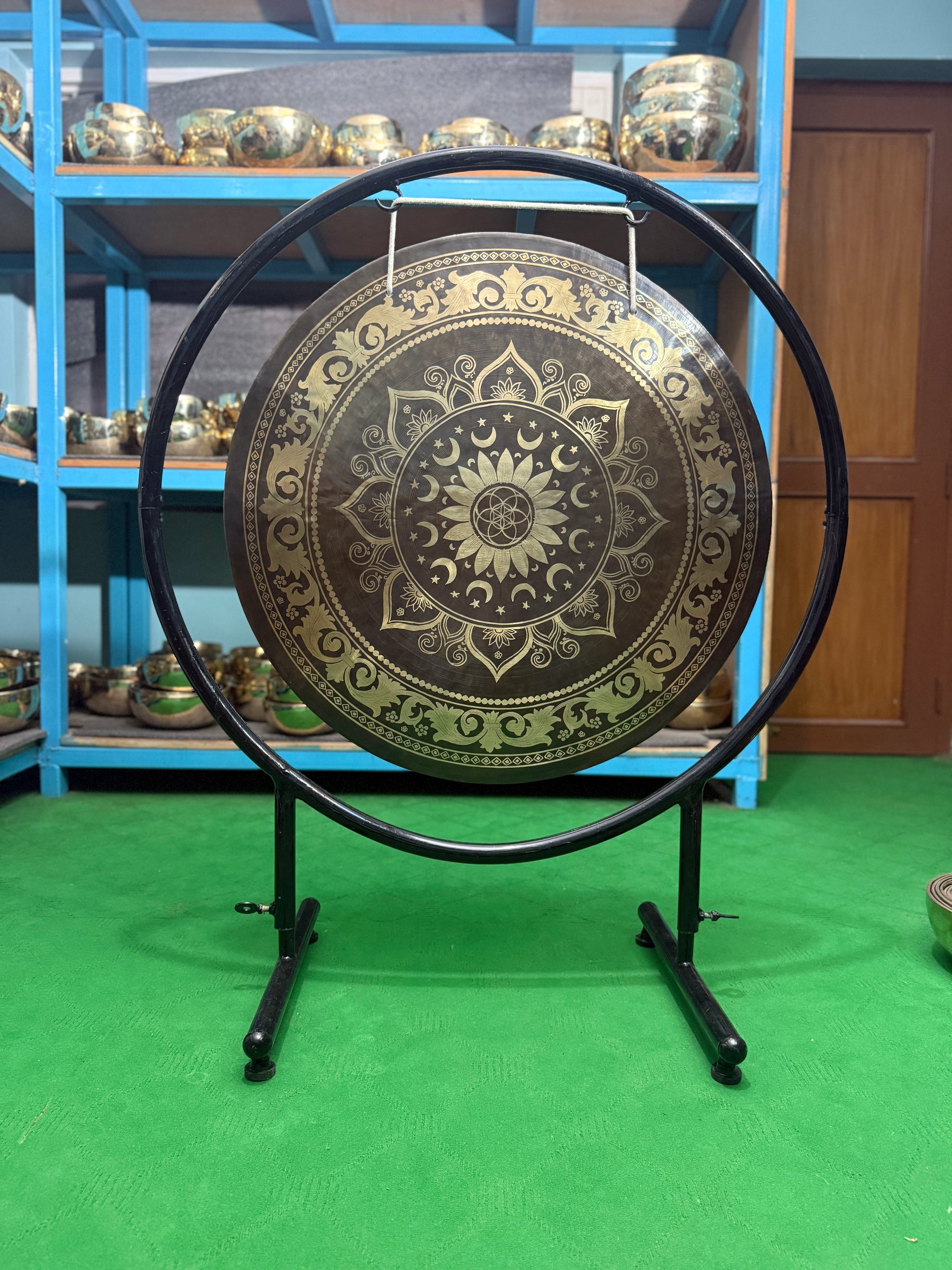 27 Inch Bronze Gong Handmade In Nepal One of One 0018