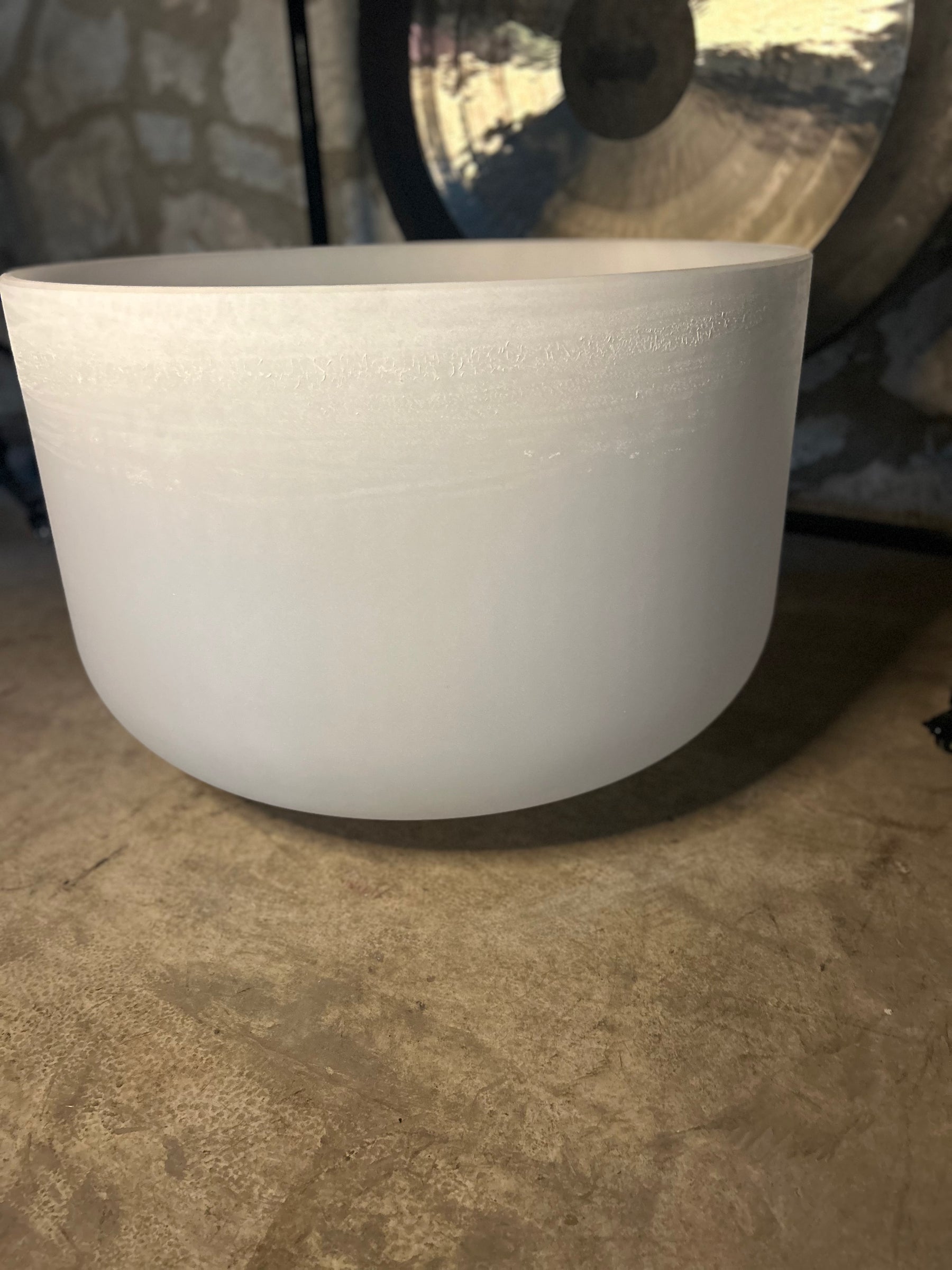 The Largest Crystal Singing Bowl In The World: 32 Inch Diameter First Octave Resonant Instrument