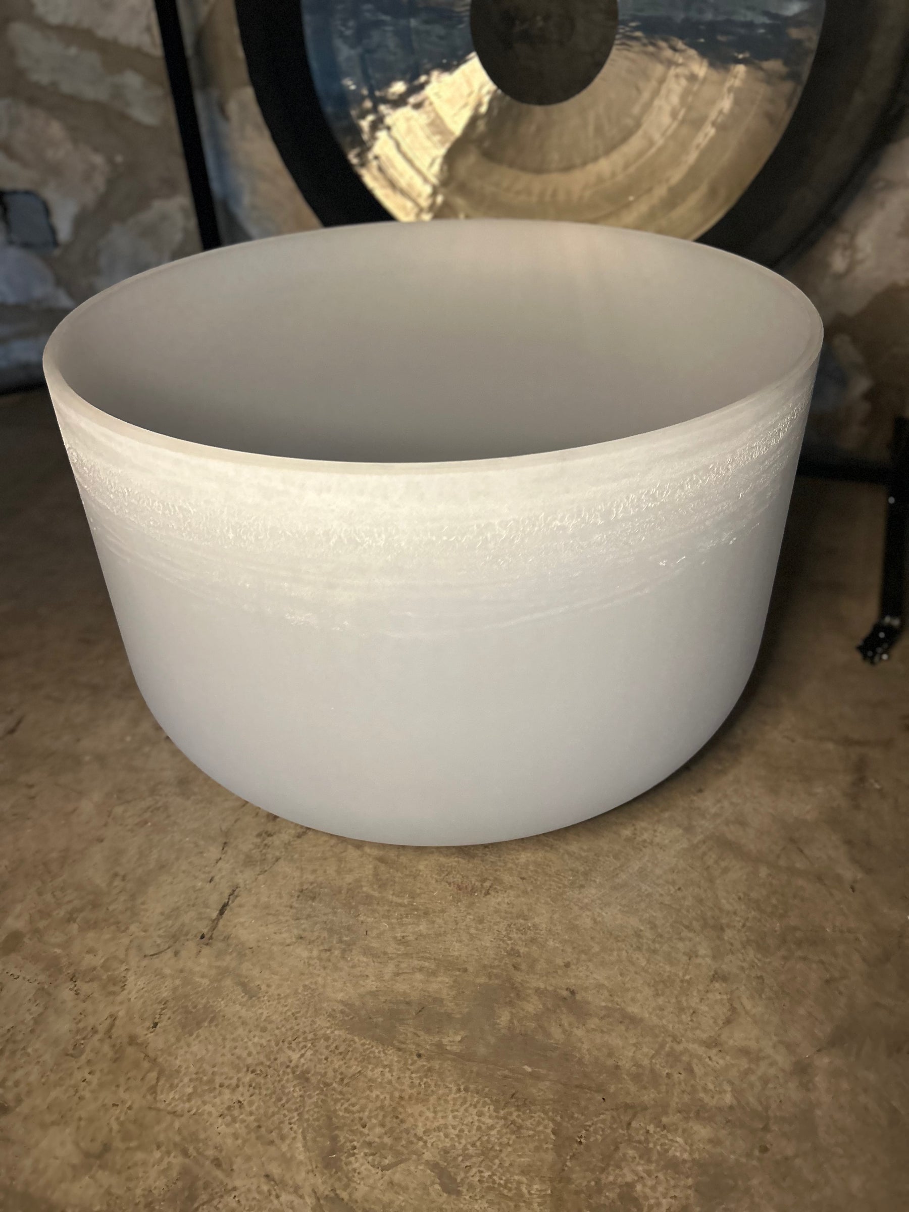 The Largest Crystal Singing Bowl In The World: 32 Inch Diameter First Octave Resonant Instrument