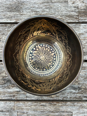 The Winter Dragon Singing Bowl: 6 Inch One Time Release Handmade Bronze Singing Bowl