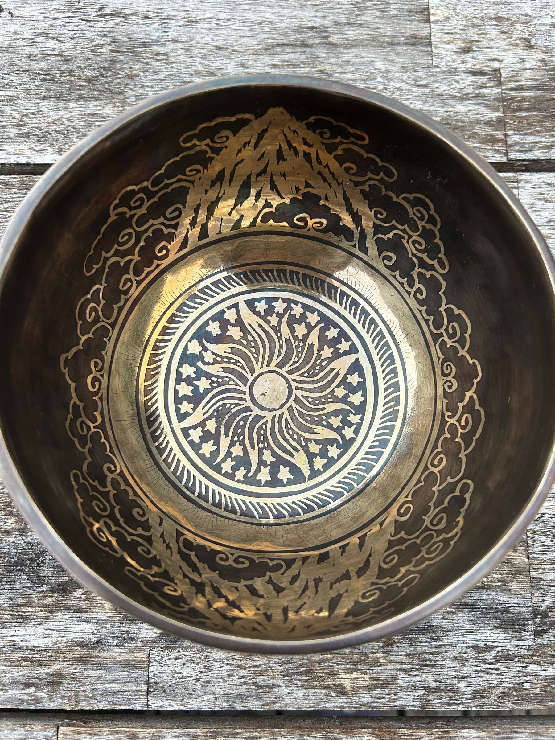 The Winter Dragon Singing Bowl: 6 Inch One Time Release Handmade Bronze Singing Bowl