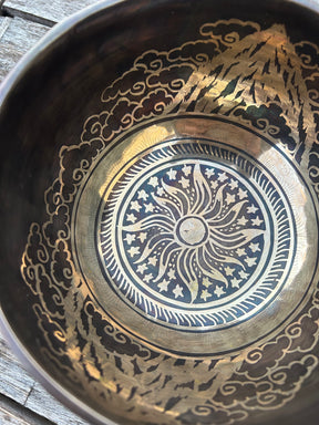 The Winter Dragon Singing Bowl: 6 Inch One Time Release Handmade Bronze Singing Bowl