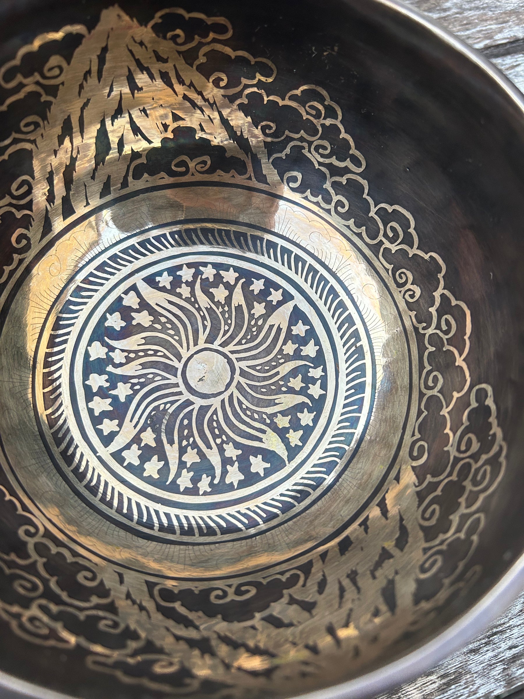 The Winter Dragon Singing Bowl: 6 Inch One Time Release Handmade Bronze Singing Bowl