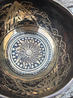The Winter Dragon Singing Bowl: 6 Inch One Time Release Handmade Bronze Singing Bowl