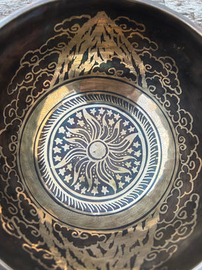 The Winter Dragon Singing Bowl: 6 Inch One Time Release Handmade Bronze Singing Bowl