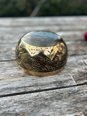 The Winter Dragon Singing Bowl: 6 Inch One Time Release Handmade Bronze Singing Bowl