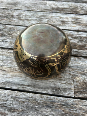 The Winter Dragon Singing Bowl: 6 Inch One Time Release Handmade Bronze Singing Bowl
