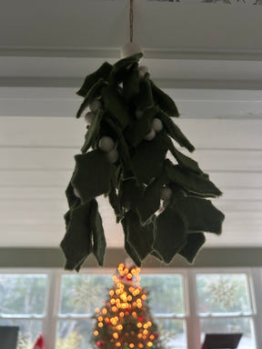 Handmade Felt Mistletoe: Made By Women's Collection In Nepal