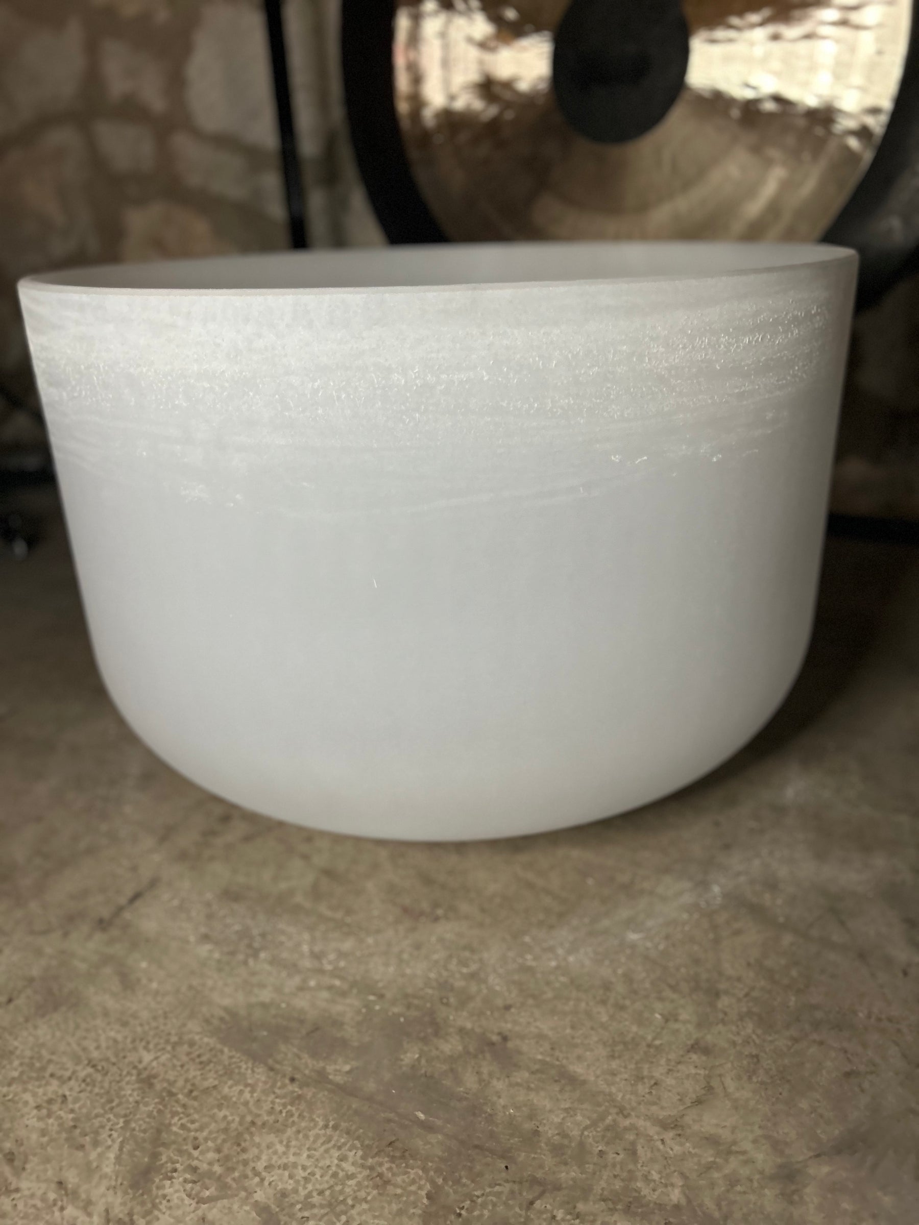 The Largest Crystal Singing Bowl In The World: 32 Inch Diameter First Octave Resonant Instrument