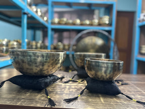 The Ohm Deep Rim Bronze Trio: 12in, 8.5in, 6in Extra Thick Rim Three Bowl Set