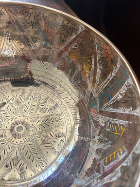 The Lumina: 8 Inch Handmade Singing Bowl With MicroEtchings