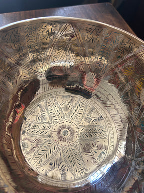 The Lumina: 8 Inch Handmade Singing Bowl With MicroEtchings