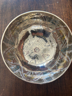 The Lumina: 8 Inch Handmade Singing Bowl With MicroEtchings