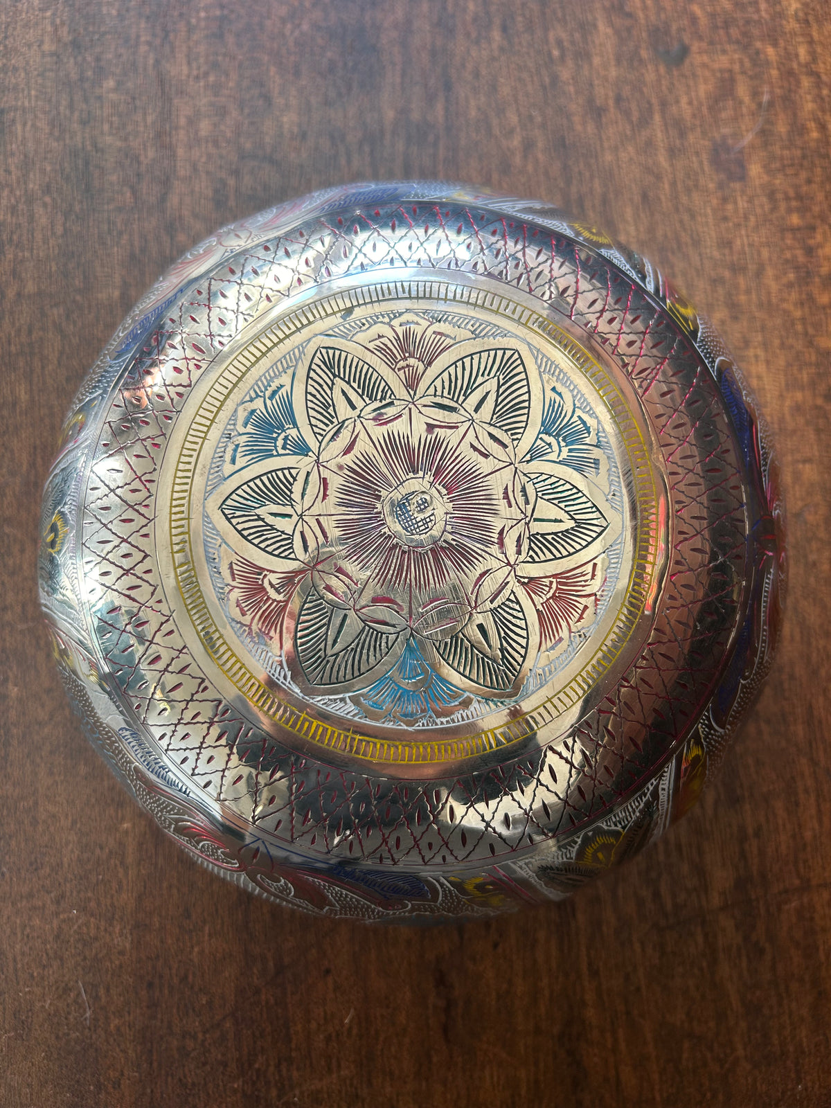 The Lumina: 8 Inch Handmade Singing Bowl With MicroEtchings