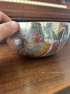 The Lumina: 8 Inch Handmade Singing Bowl With MicroEtchings