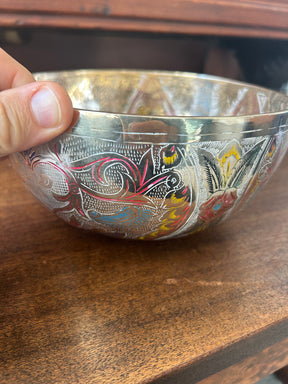 The Lumina: 8 Inch Handmade Singing Bowl With MicroEtchings