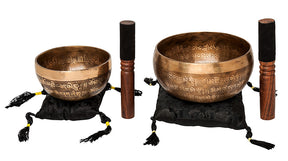 The Purity Bowl: Handmade Bronze Singing Bowl From Nepal Om Mani Padme Hum Design