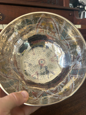 The Lumina: 8 Inch Handmade Singing Bowl With MicroEtchings