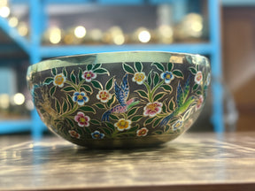 The Hummingbird's Garden. 8.5 Inch Hand-Painted Singing Bowl. Limited Edition Run