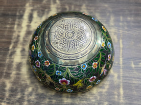 The Hummingbird's Garden. 8.5 Inch Hand-Painted Singing Bowl. Limited Edition Run