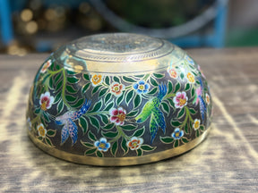 The Hummingbird's Garden. 8.5 Inch Hand-Painted Singing Bowl. Limited Edition Run