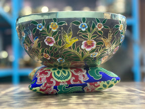 The Hummingbird's Garden. 8.5 Inch Hand-Painted Singing Bowl. Limited Edition Run