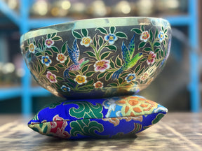 The Hummingbird's Garden. 8.5 Inch Hand-Painted Singing Bowl. Limited Edition Run