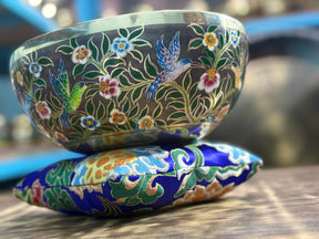 The Hummingbird's Garden. 8.5 Inch Hand-Painted Singing Bowl. Limited Edition Run