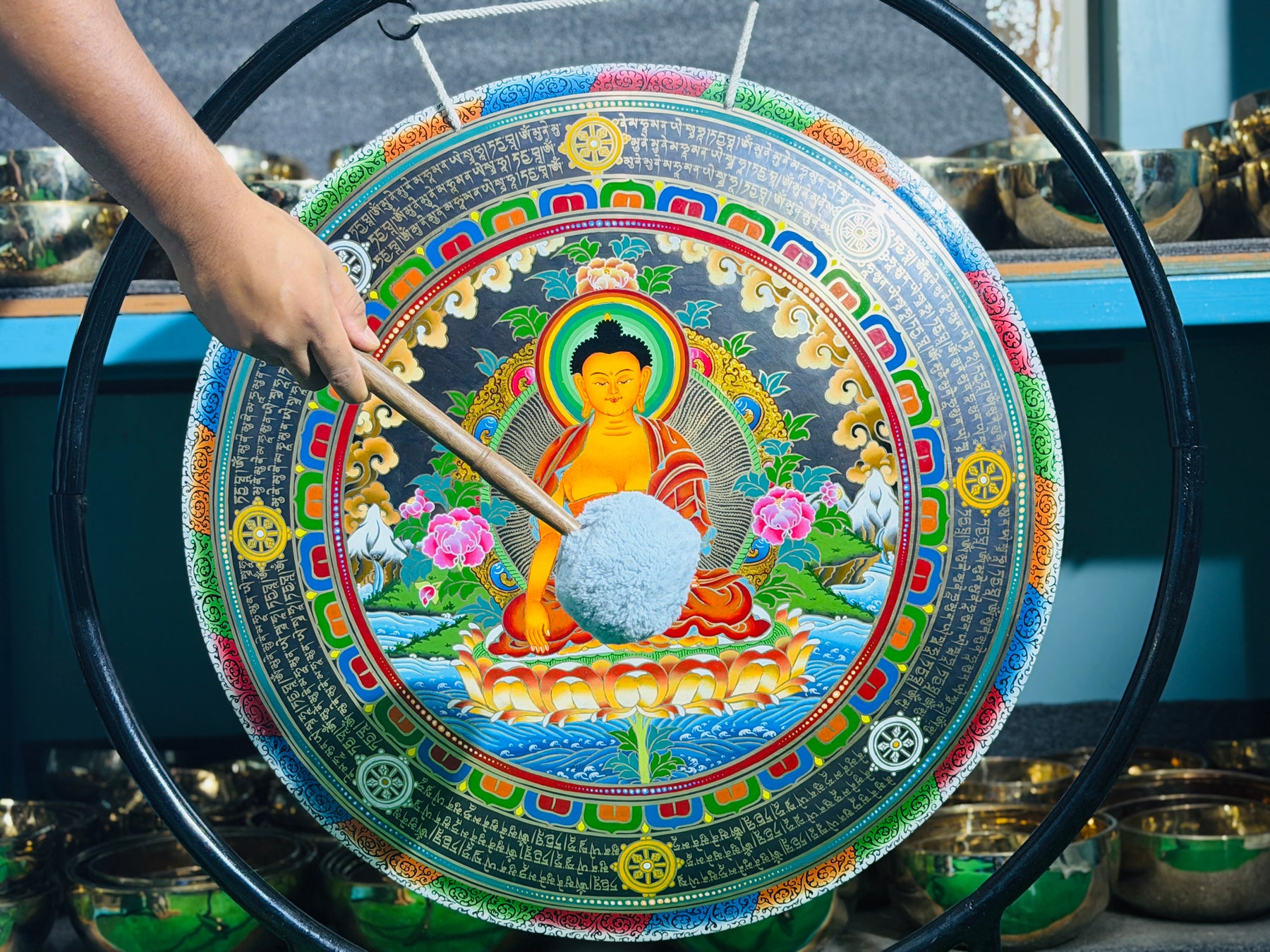 26 Inch Bronze Gong Handmade In Nepal One of One 0036