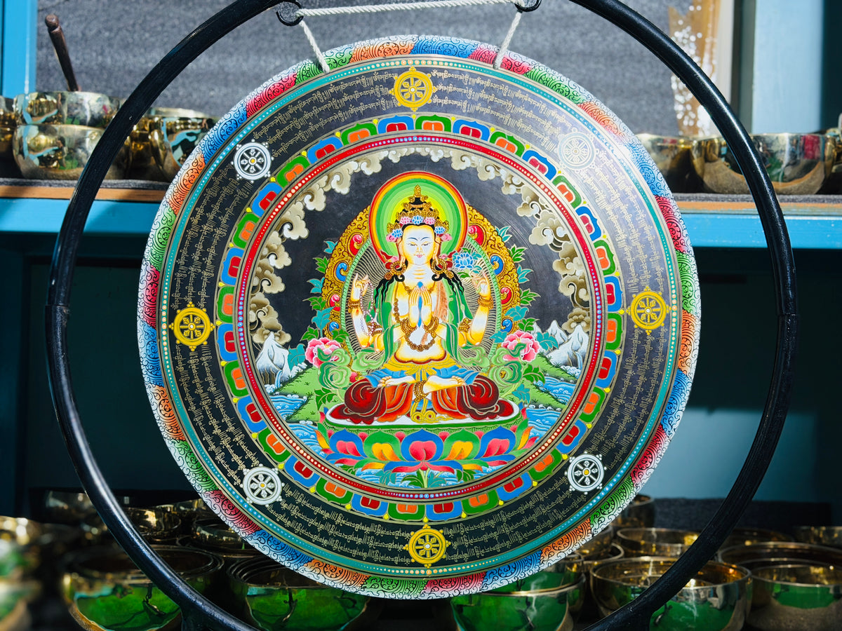 26 Inch Bronze Gong Handmade In Nepal One of One 0040