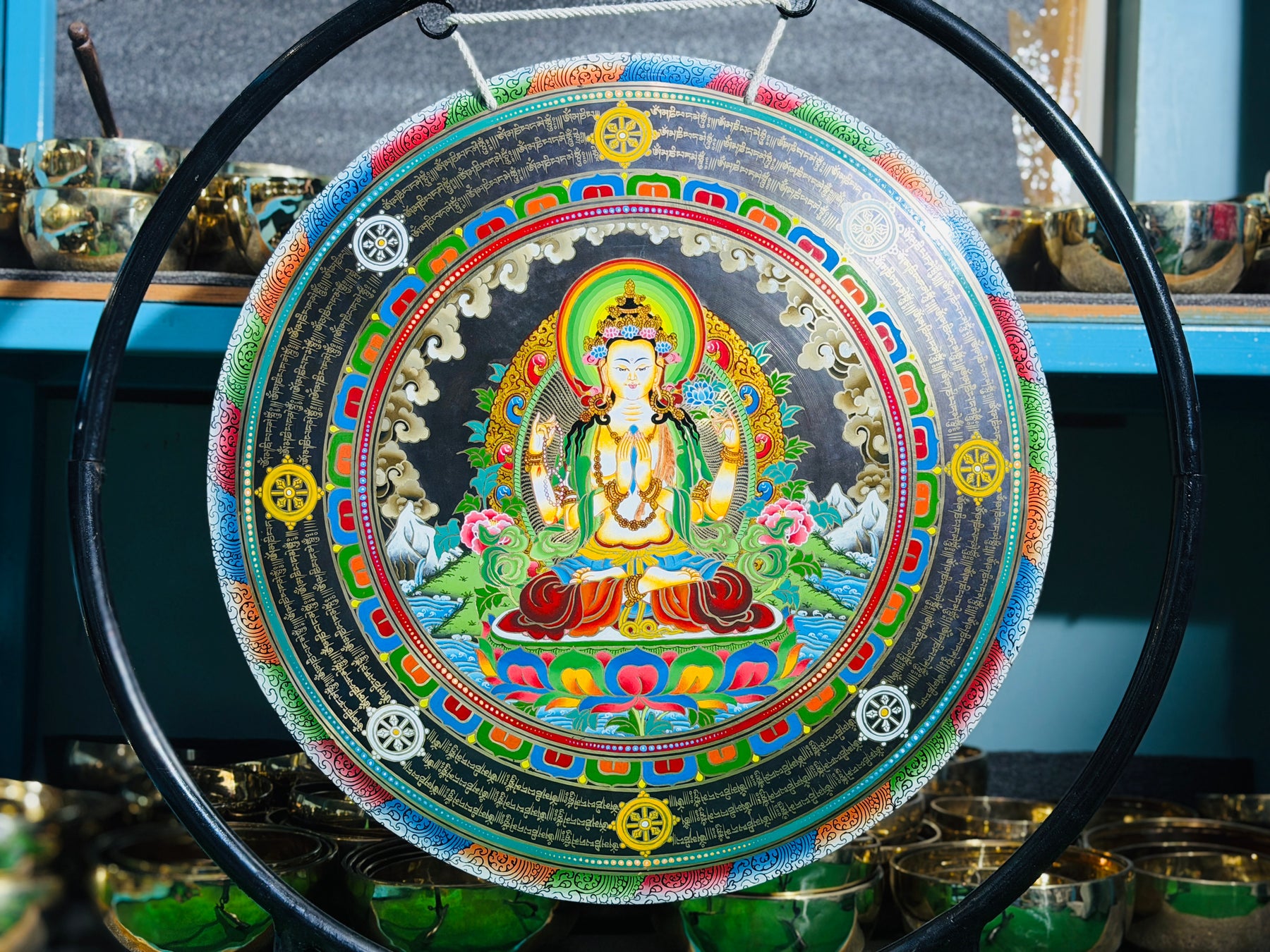 26 Inch Bronze Gong Handmade In Nepal One of One 0040