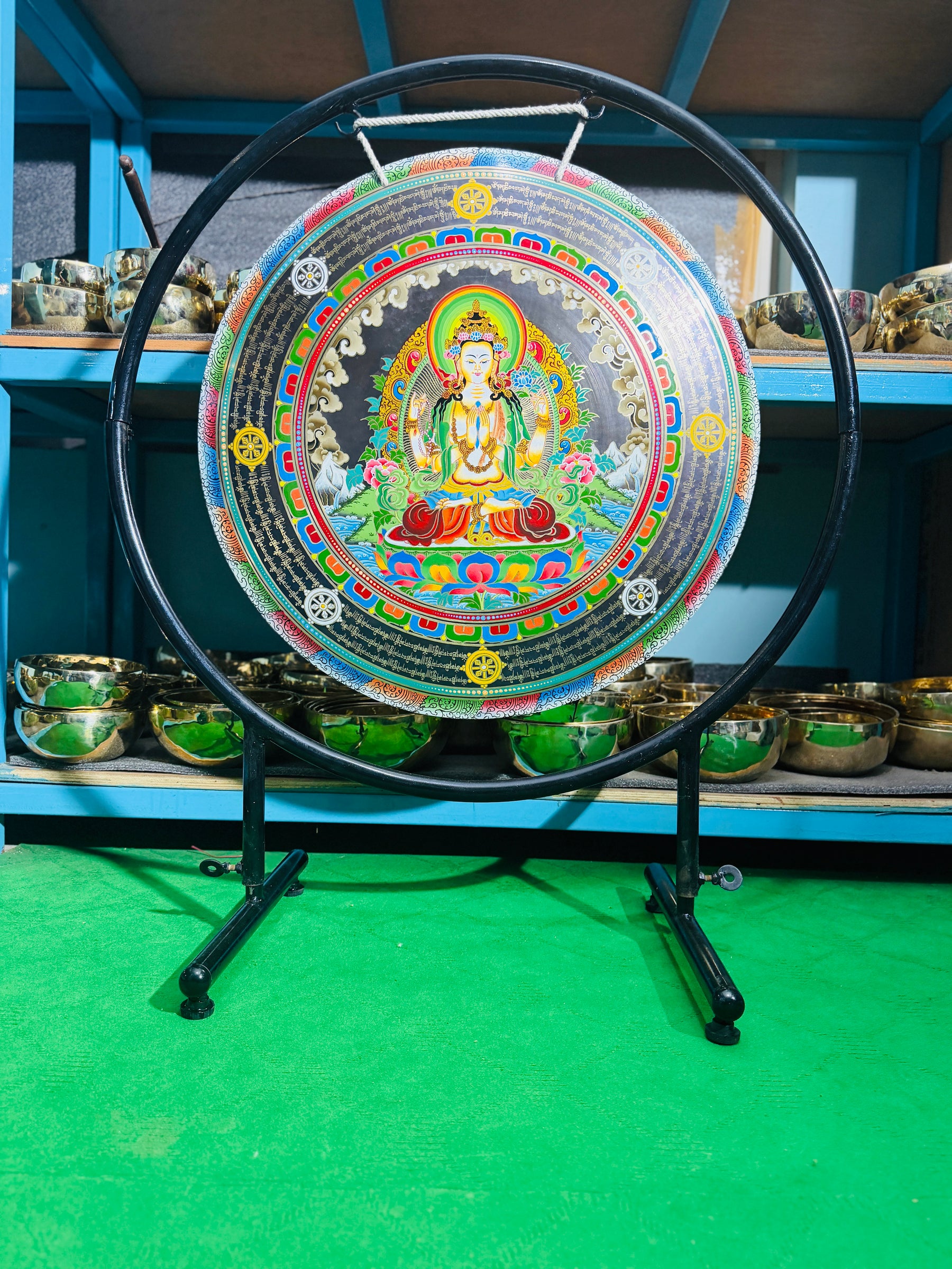 26 Inch Bronze Gong Handmade In Nepal One of One 0040