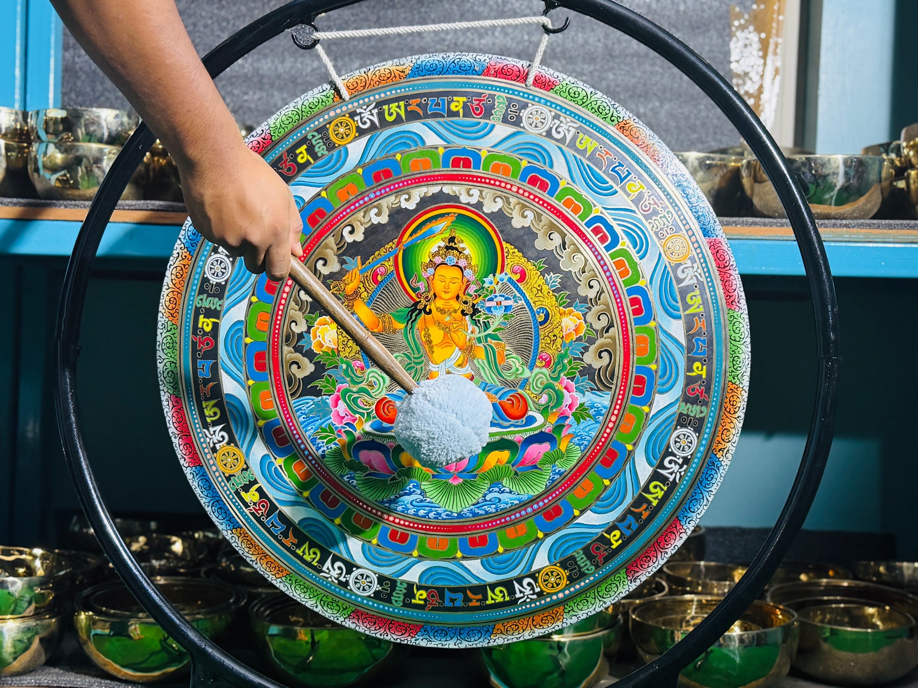 26 Inch Bronze Gong Handmade In Nepal One of One 0041
