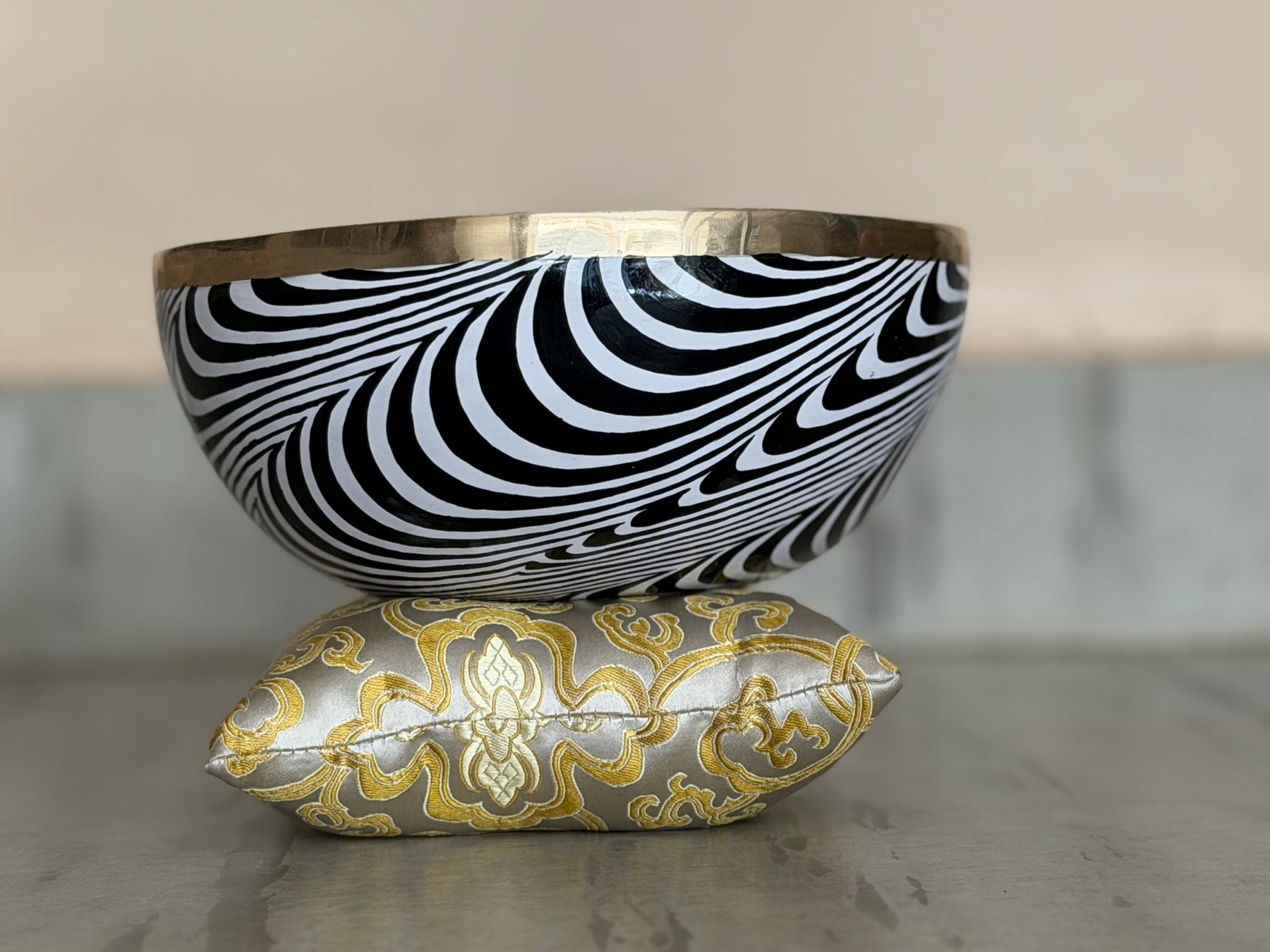 The 5th Dimension 9 Inch Diameter Bell Metal Bronze Singing Bowl I Limited Edition