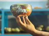 The Fire Horse - Medium 6.5 Inch Hand-Painted Singing Bowl. Limited Edition Run