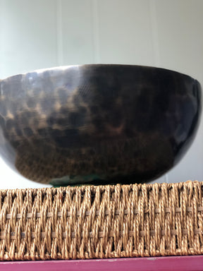 The Aurora Bowl: Extra Large 14 Inch Handmade Bronze Singing Bowl From Nepal