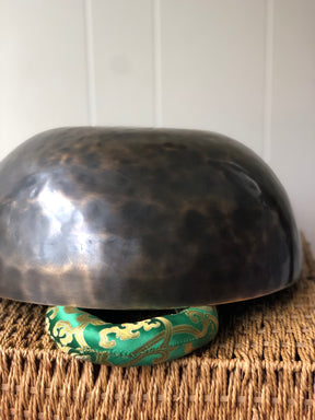 The Aurora Bowl: Extra Large 14 Inch Handmade Bronze Singing Bowl From Nepal