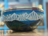 The Himalayans Handpainted Bronze Bowl: 9 Inch Bell Bronze Singing Bowl