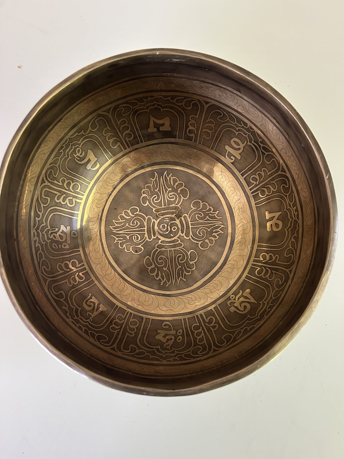 7 Inch Bronze A3 One Of A Kind Singing Bowl CUSTOM-0001