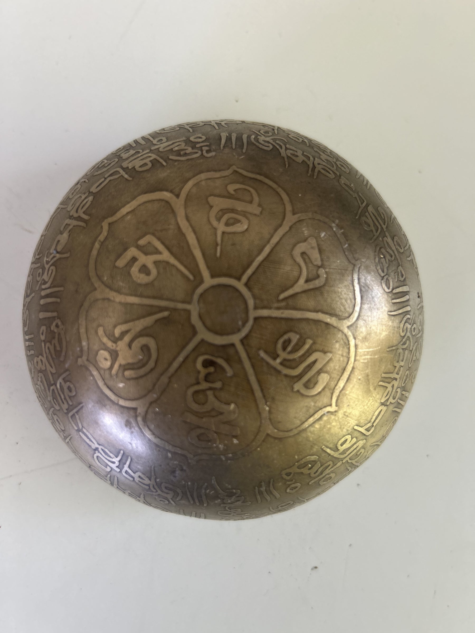 4 Inch Bronze E5 One Of A Kind Singing Bowl CUSTOM-0009